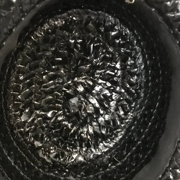 Authentic Vintage CHANEL Fedora Straw Hat - Picture 3 of 5